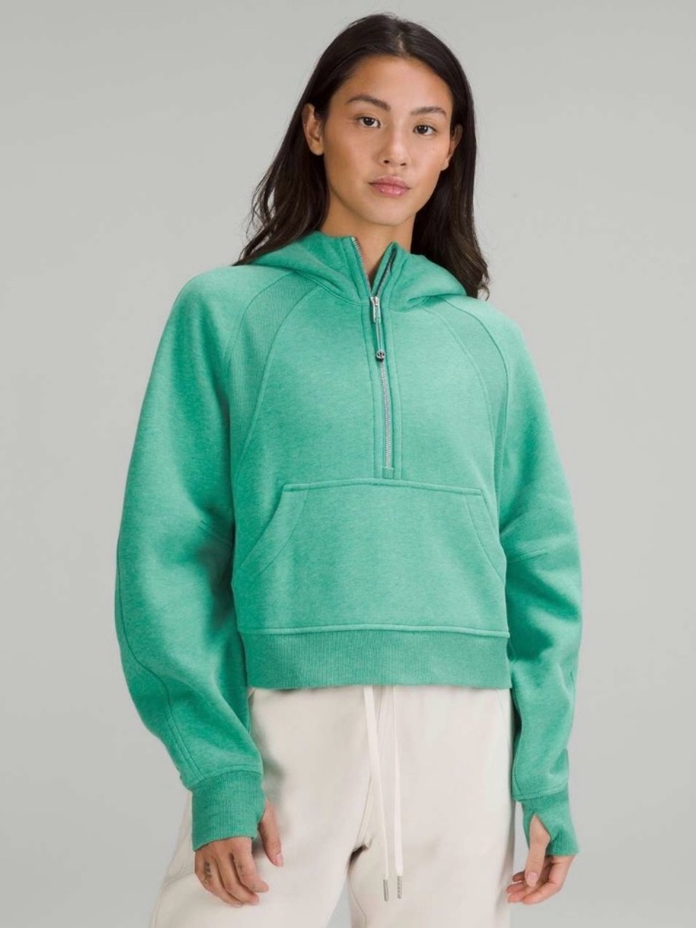 Lululemon Scuba Oversized Half-Zip Hoodie
Heathered Maldives Green M/L